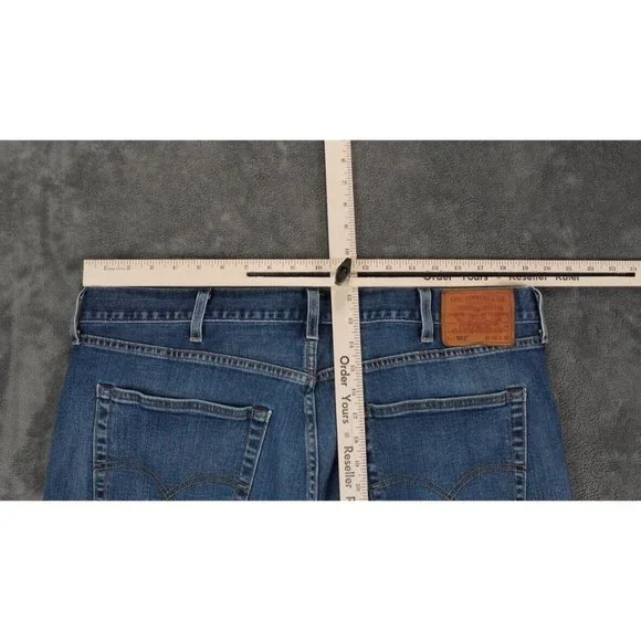 Levi's 501 Premium Denim Jeans Size 40 x 30 High Waist Button Fly Straight Leg - Picture 12 of 16